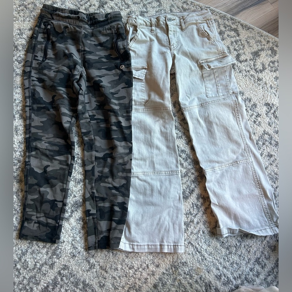 GAP Kids Camouflage and Light Gray/Tan Jeans